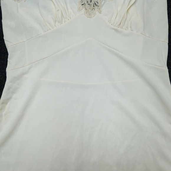 Vintage Val Mode Full Slip Dress Lace Lingerie Women 34 Ivory - Picture 12 of 12